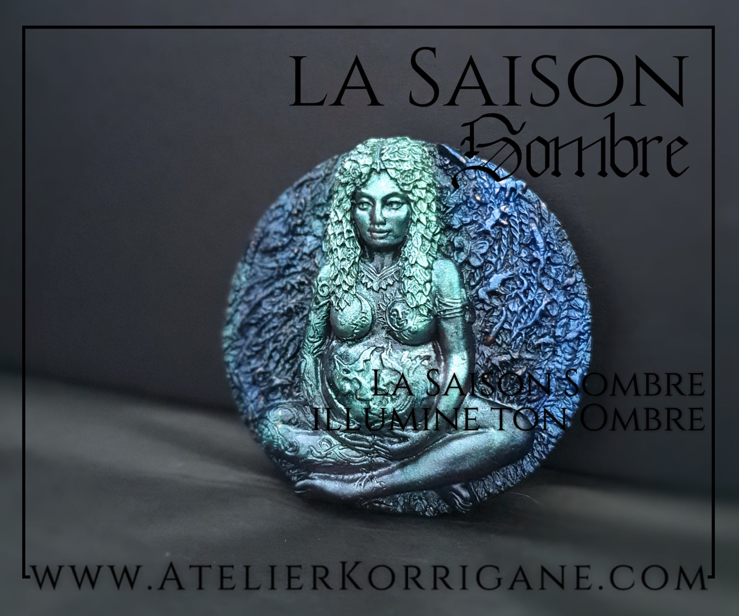 Plaque Déesse-Mère Gaia Totem et Décoration Autel Korrigane