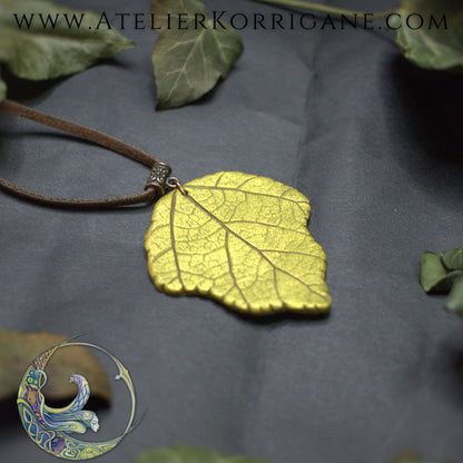 Collier Totem Woodlands Feuille Korrigane