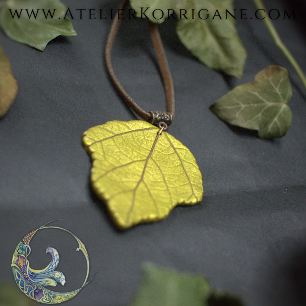 Collier Totem Woodlands Feuille Korrigane