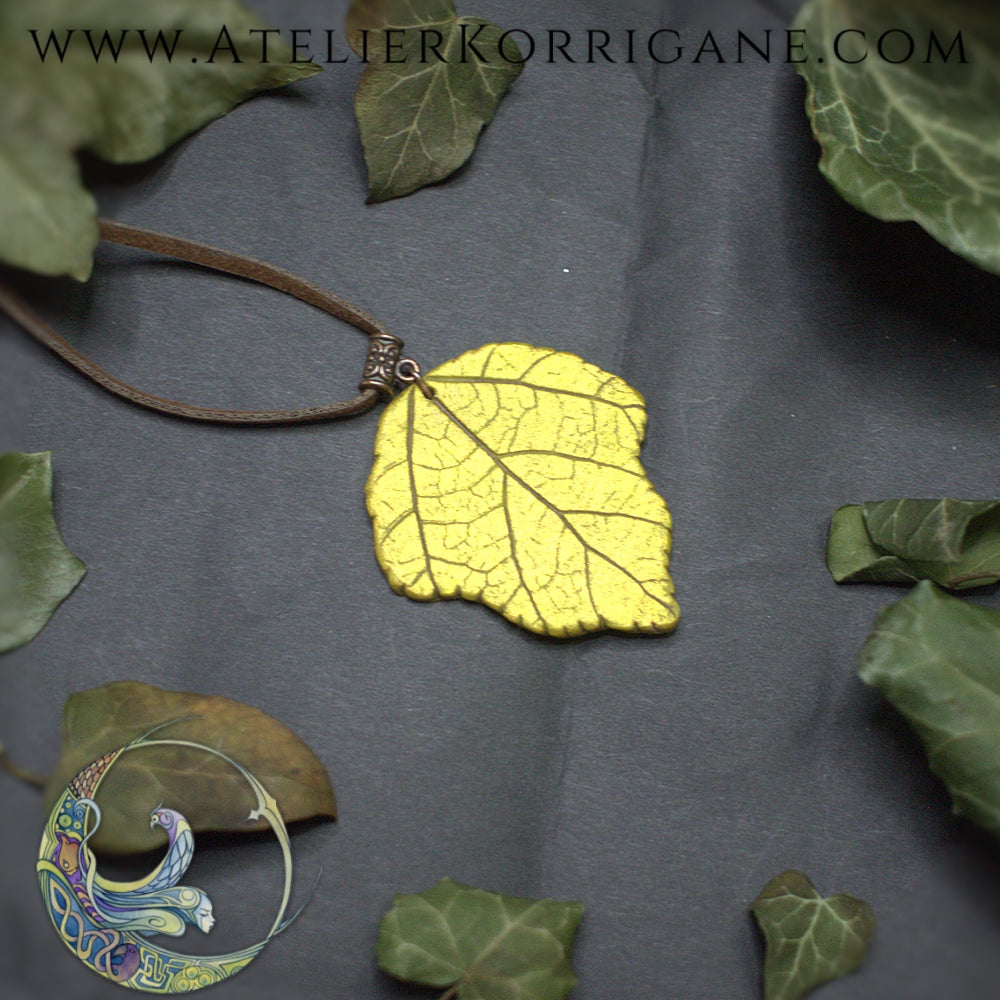 Collier Totem Woodlands Feuille Korrigane