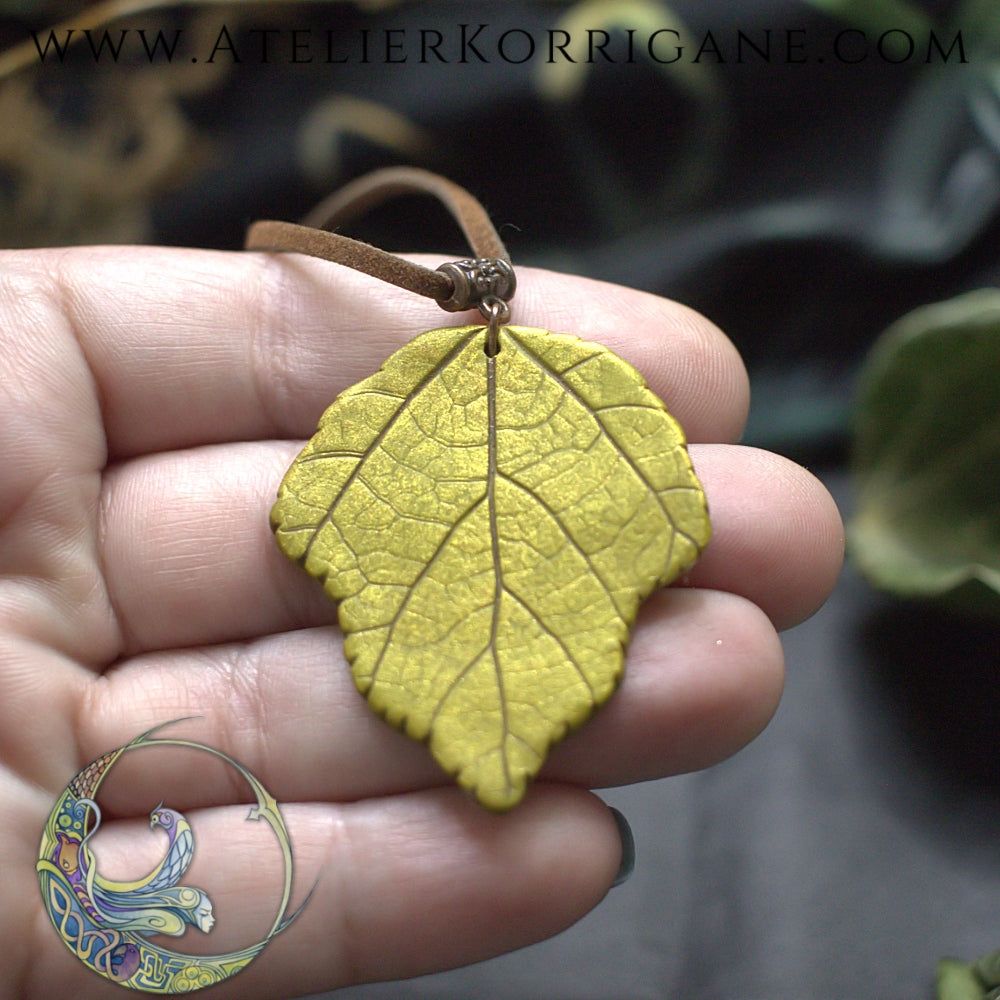 Collier Totem Woodlands Feuille Korrigane