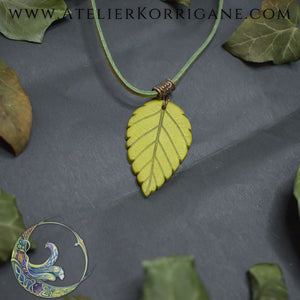 Collier Totem Woodlands Feuille Korrigane