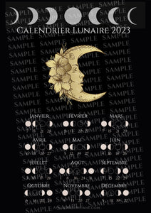 L'Esprit de la Lune Calendrier Lunaire 2023 à imprimer Korrigane