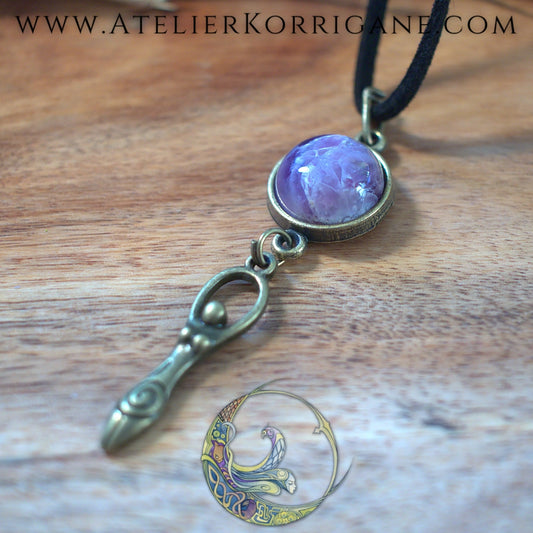 Médaillon Déesse-Mère Améthyste Korrigane