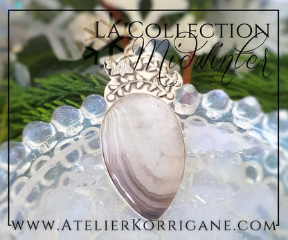 Pendentif en Agate et Argent Massif Korrigane