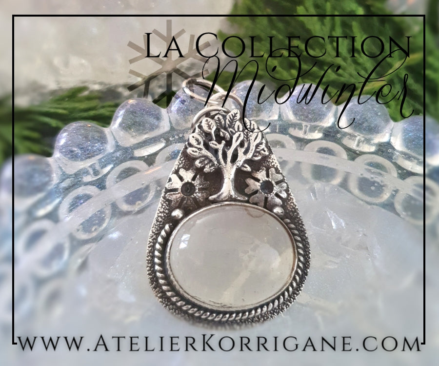 Pendentif Arbre Eternel en Quartz et Argent Massif Korrigane