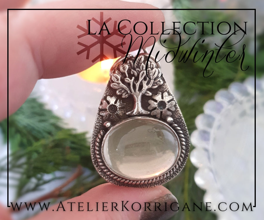 Pendentif Arbre Eternel en Quartz et Argent Massif Korrigane