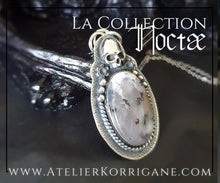 Charger l&#39;image dans la galerie, Pendentif Noctae en Agate Dendritique et Argent Korrigane