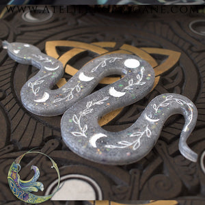 Totem Serpent orné de phases Lunaires V2 Korrigane