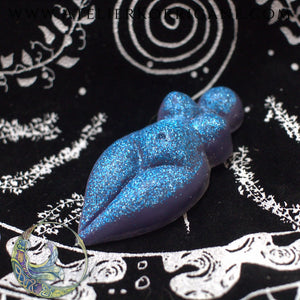 Talisman Gaia votre Déesse-Mère de Guidance - Bleu Pailleté Korrigane