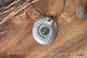 Collier Totem Ammonite en Labradorite - korrigane