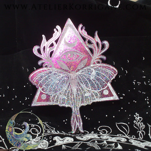 Plaque d'Autel Papillon de Nuit Outil de divination Korrigane