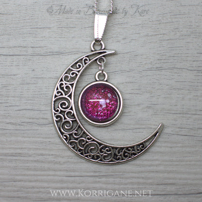 Pendentif Lune Celtique "Gealaí" Korrigane